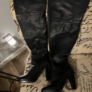 Stuart Weitzman Black Over the Knee Boots